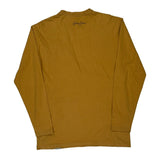 Sean John Spellout Long Sleeve T-Shirt - Medium Brown Cotton