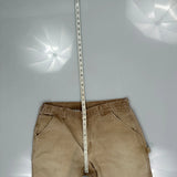 Carhartt Carpenter Trousers - 35W 30L Beige Cotton