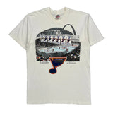 St. Louis Blues Fruit Of The Loom Graphic T-Shirt - Large White Cotton