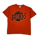 Cleveland Browns Nfl T-Shirt - XL Orange Cotton
