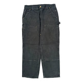 Carhartt Double Knee Carpenter Pants - 34W 29L Gray Cotton