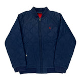 Age 6 Polo By Ralph Lauren Bomber Jacket - Small Blue Polyester