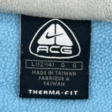 Nike Acg Fleece Jacket - Large Blue Polyester