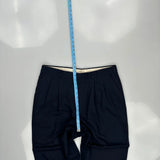 Yves Saint Laurent Trousers - 36W 30L Navy Polyester Blend