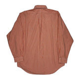 Ralph Lauren Checked Shirt - Large Orange Cotton