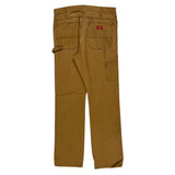 Dickies Carpenter Trousers - 34W 32L Brown Cotton