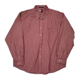 Tommy Hilfiger Striped Shirt - 2XL Red Cotton