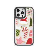 Clear Festive Cookies iPhone 16 Pro Max Case With Black Ridge