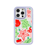 Clear Festive Flair iPhone 16 Pro Case With Lavender Ridge