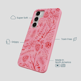 Bubblegum Pink Festive Forest Samsung Galaxy S25+(Plus) Case