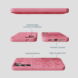 Bubblegum Pink Festive Forest Samsung Galaxy S25 Case