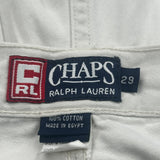 Chaps Ralph Lauren Cargo Shorts - 28W 9L Cream Cotton