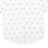 GUESS Mens Shirt White Geometric L