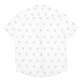 GUESS Mens Shirt White Geometric L