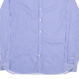 TED BAKER Mens Shirt Blue Striped Long Sleeve XL