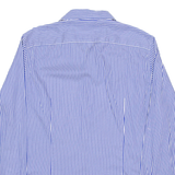 TED BAKER Mens Shirt Blue Striped Long Sleeve XL