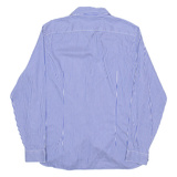 TED BAKER Mens Shirt Blue Striped Long Sleeve XL
