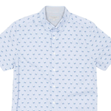 TED BAKER Mens Shirt Blue Animal Print S