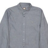 PRETTY GREEN Mens Formal Shirt Grey Long Sleeve M