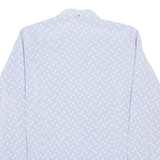 TED BAKER Mens Shirt Blue Spotted Long Sleeve L