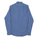 TOMMY HILFIGER Mens Shirt Blue Check Long Sleeve S