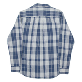 TOMMY HILFIGER Custom Fit Mens Shirt Blue Plaid Long Sleeve L