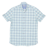 TED BAKER Mens Shirt Blue Geometric S