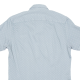 TED BAKER Mens Shirt Green Spotted S