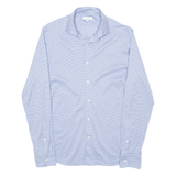 REISS Mens Shirt Blue Striped Long Sleeve M