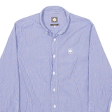 PRETTY GREEN Mens Shirt Blue Gingham Long Sleeve S