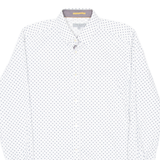 TED BAKER Mens Shirt White Diamond Long Sleeve M