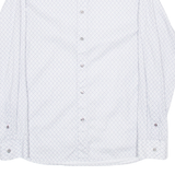 TED BAKER Mens Shirt White Geometric Long Sleeve M