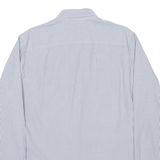 TIMBERLAND Mens Shirt Blue Striped Long Sleeve L