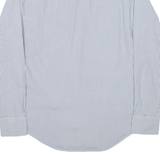 TIMBERLAND Mens Shirt Blue Striped Long Sleeve L