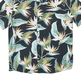 URBAN CLASSICS Mens Shirt Black Viscose Floral S