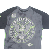 AMERICAN CUSTOMS Mens T-Shirt Grey USA XL