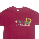 NIKE Portugal FC C.Ronaldo Mens Football Shirt T-Shirt Maroon XL