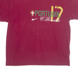 NIKE Portugal FC C.Ronaldo Mens Football Shirt T-Shirt Maroon XL