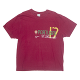 NIKE Portugal FC C.Ronaldo Mens Football Shirt T-Shirt Maroon XL