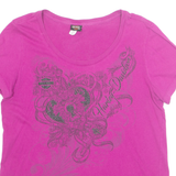 HARLEY DAVIDSON Geneva Womens T-Shirt Pink L