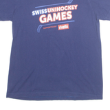 ADIDAS Swiss Hockey Mens T-Shirt Blue M