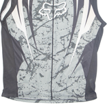 Mens Jersey Black Sleeveless Collared L