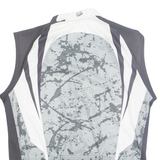 Mens Jersey Black Sleeveless Collared L