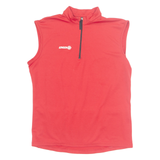 LONGONI Mens Jersey Red Sleeveless L