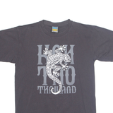 FROZEN MUNKY Lizard Thailand Mens T-Shirt Grey L