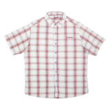 SHERPA Mens Shirt White Check 2XL