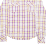 THE NORTH FACE Outdoor Womens Shirt Purple Check Long Sleeve S
