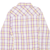 THE NORTH FACE Outdoor Womens Shirt Purple Check Long Sleeve S