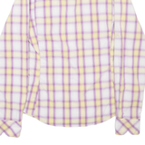 THE NORTH FACE Outdoor Womens Shirt Purple Check Long Sleeve S