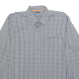 RENATO CAVALLI Mens Shirt Black Check Long Sleeve XL